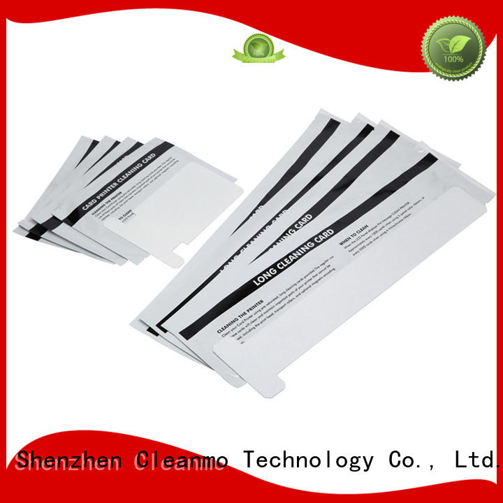 Cleanmo T shape zebra printhead cleaning manufacturer for Zebra P120i printer