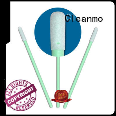 Cleanmo small ropund head wooden cotton swabs manufacturer for Micro-mechanical cleaning
