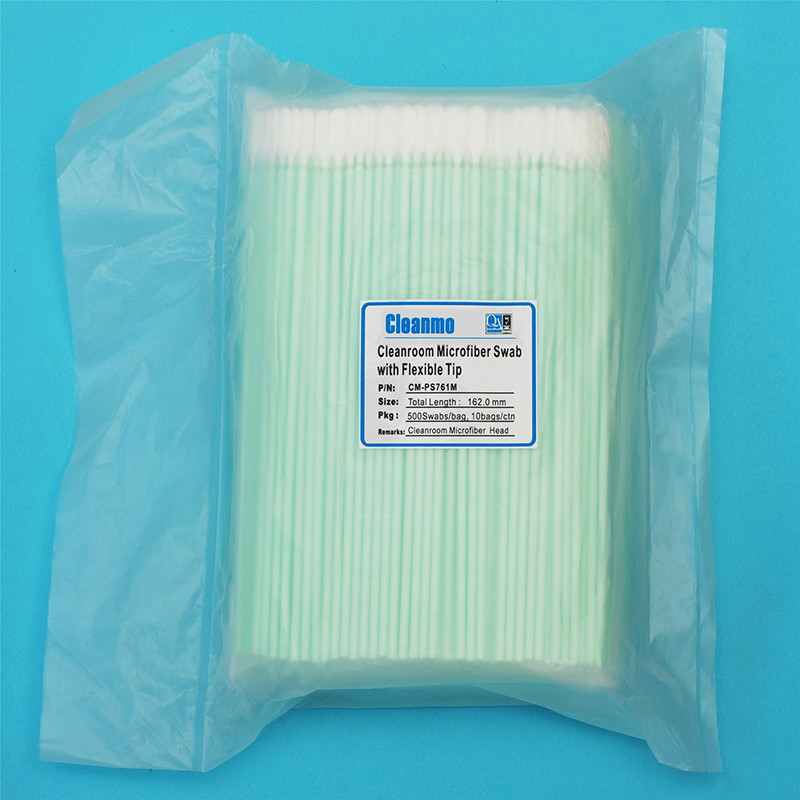Cleanmo excellent chemical resistance Microfiber Industrial Swab Sticks supplier for excess materials cleaning-7