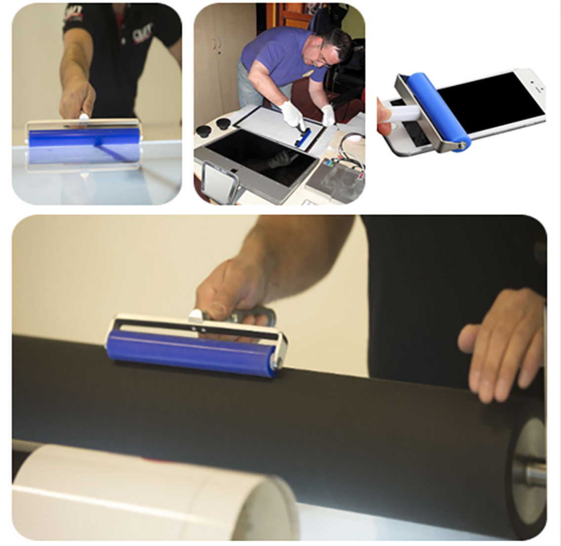 Cleanmo cost-effective silicone rubber roller wholesale for LCD screen-5