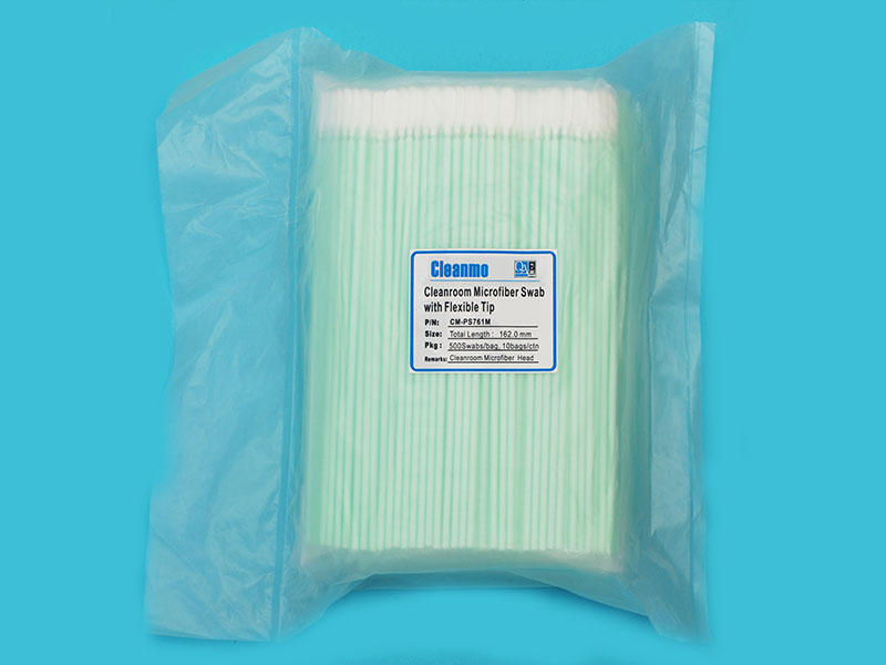 Cleanmo excellent chemical resistance Microfiber Industrial Swab Sticks supplier for excess materials cleaning