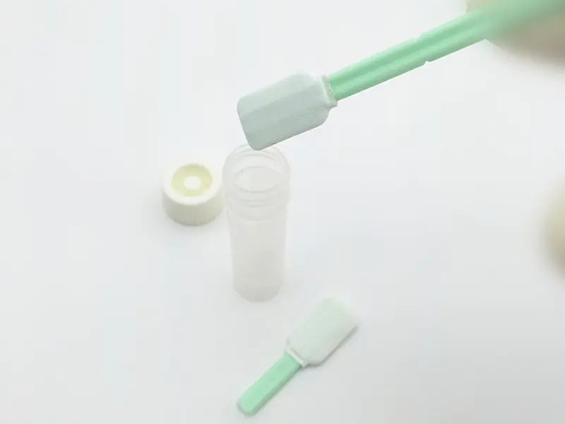 durable sterile Polyester swab 100% polyester supplier for the analysis of rinse water samples