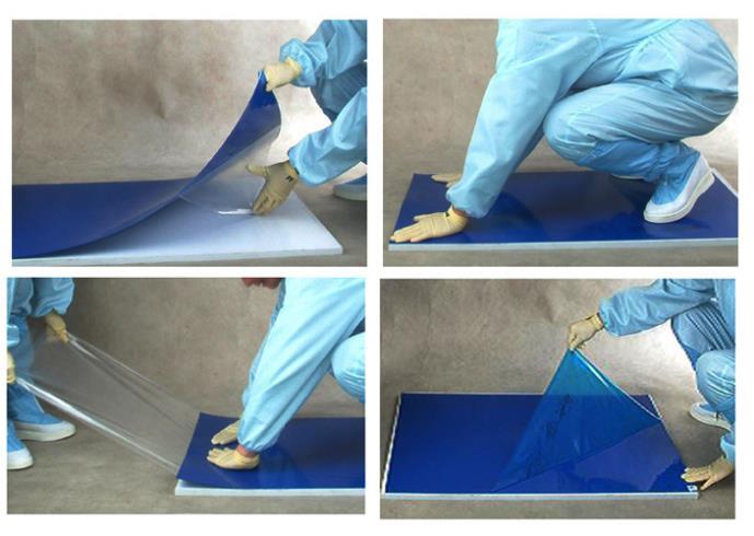 cleanroom tacky mat mat polyethylene sticky mat manufacture