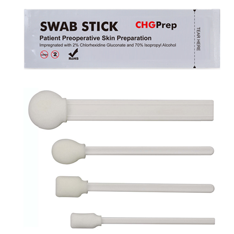 Cleanmo’s Chlorhexidine Gluconate ( CHG ) Prepping swabstick for skin prepping of peripheral