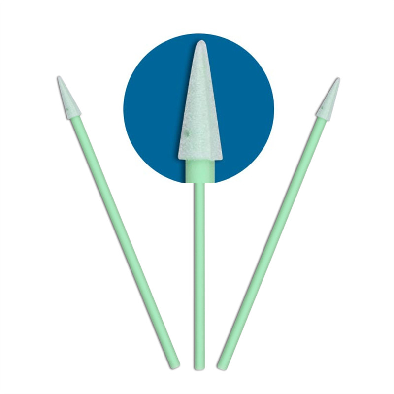 cost-effective lint free Sponge Swabs green handle factory price for excess materials cleaning-1