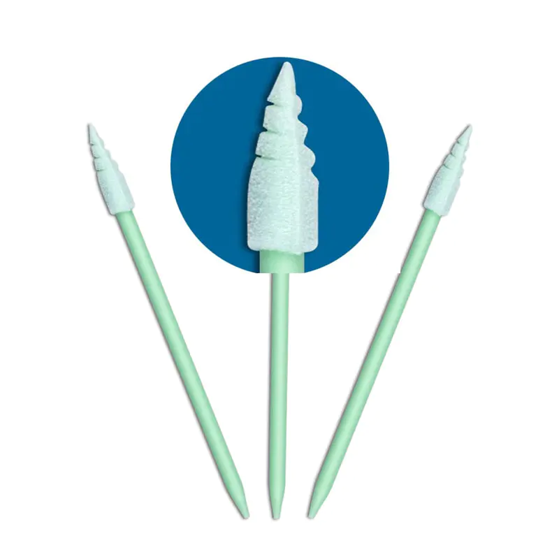 Cleanmo precision tip head cotton buds craft factory price for excess materials cleaning