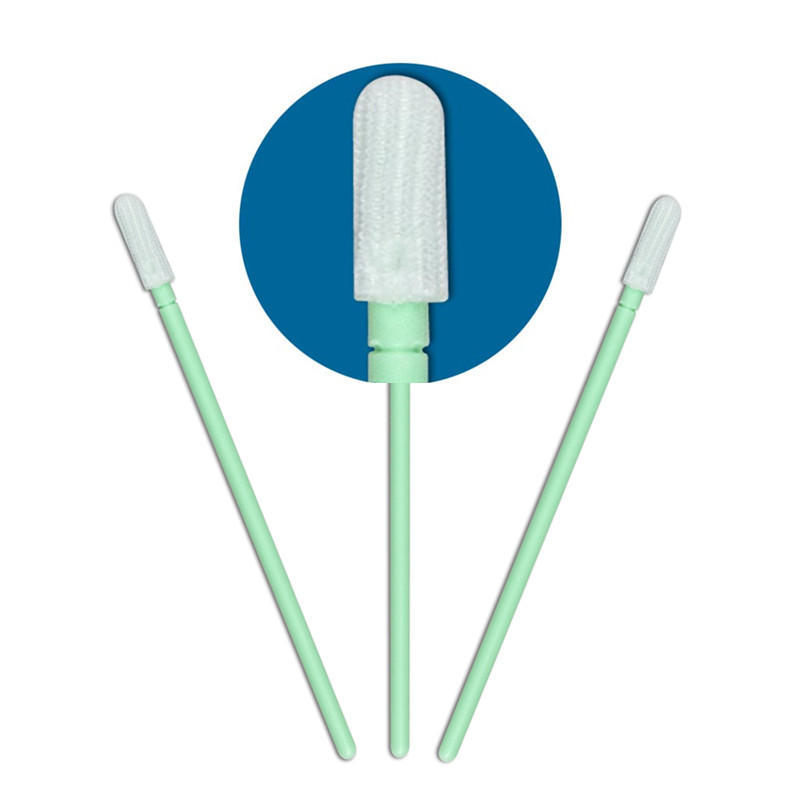 Cleanmo polypropylene handle polyester cleanroom swabs factory for optical sensors