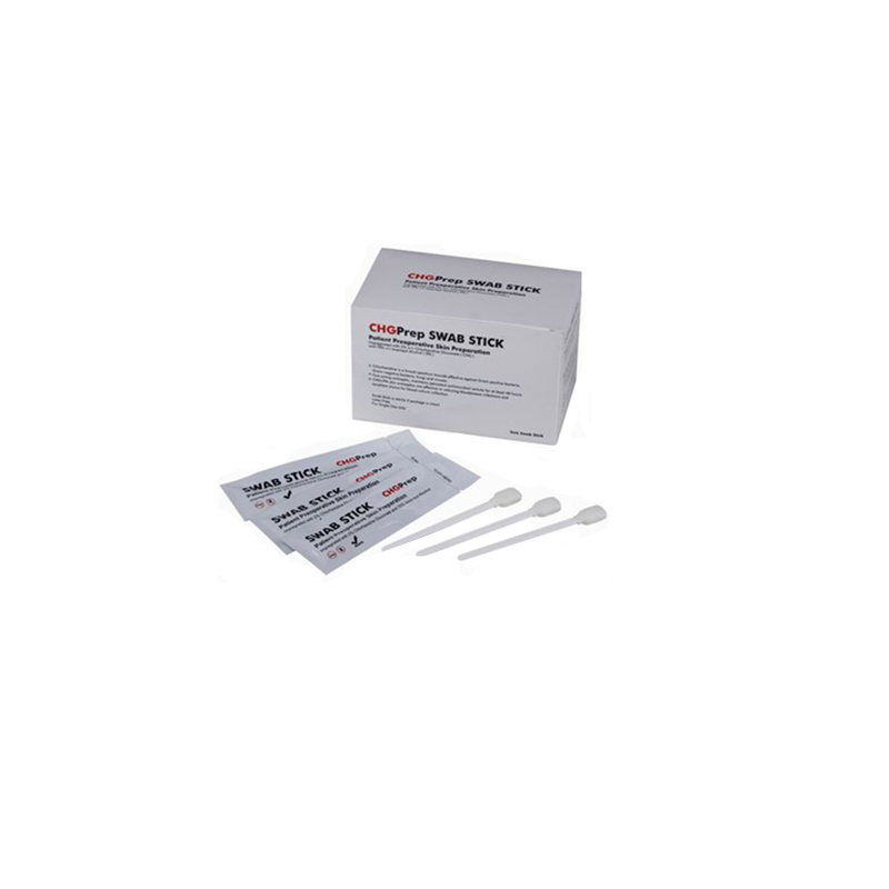 good quality anti bacterial swabs Polypropylene handle with 2% chlorhexidine gluconate supplier for Dialysis procedures-6