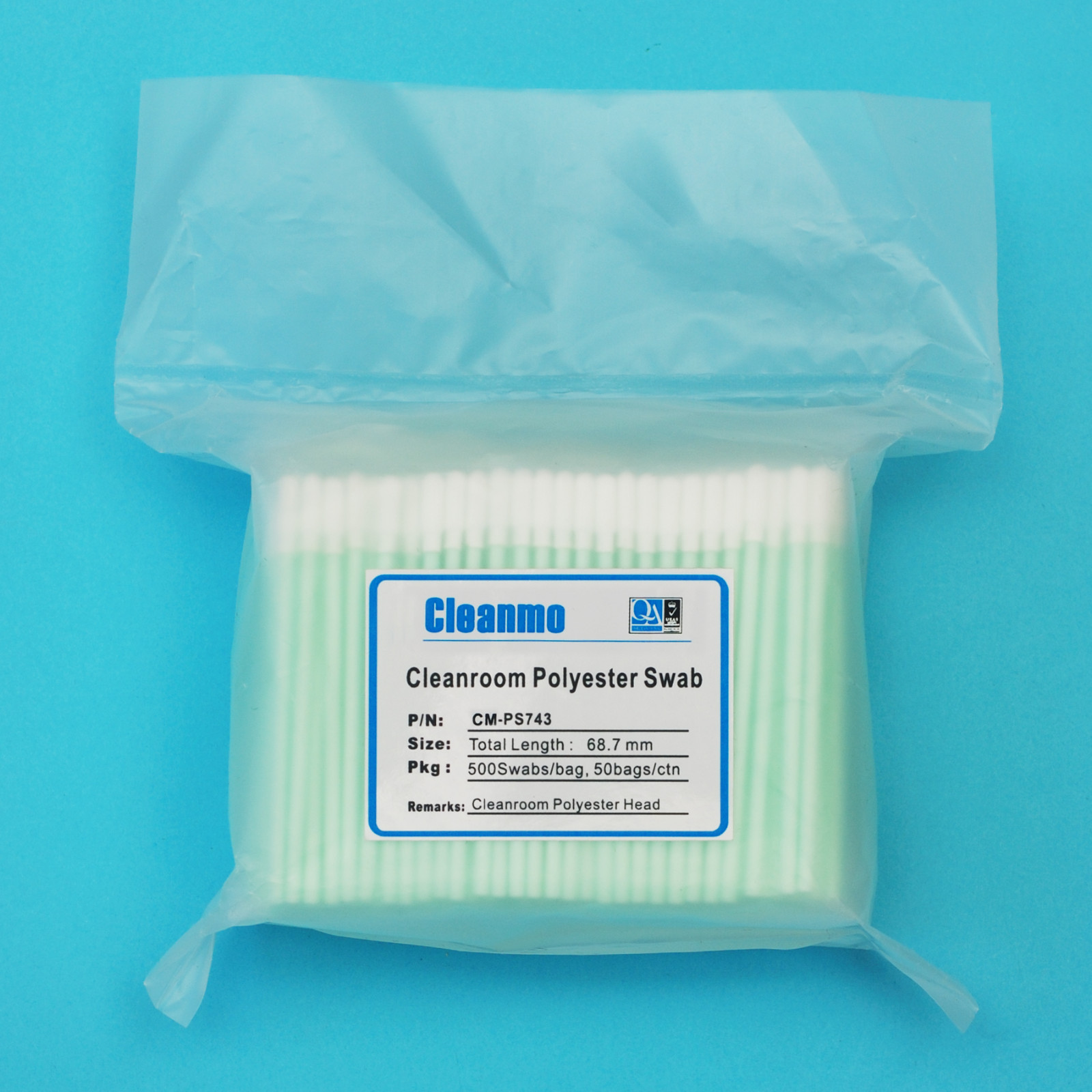 Cleanmo polypropylene handle sterile polyester swabs factory for printers-5