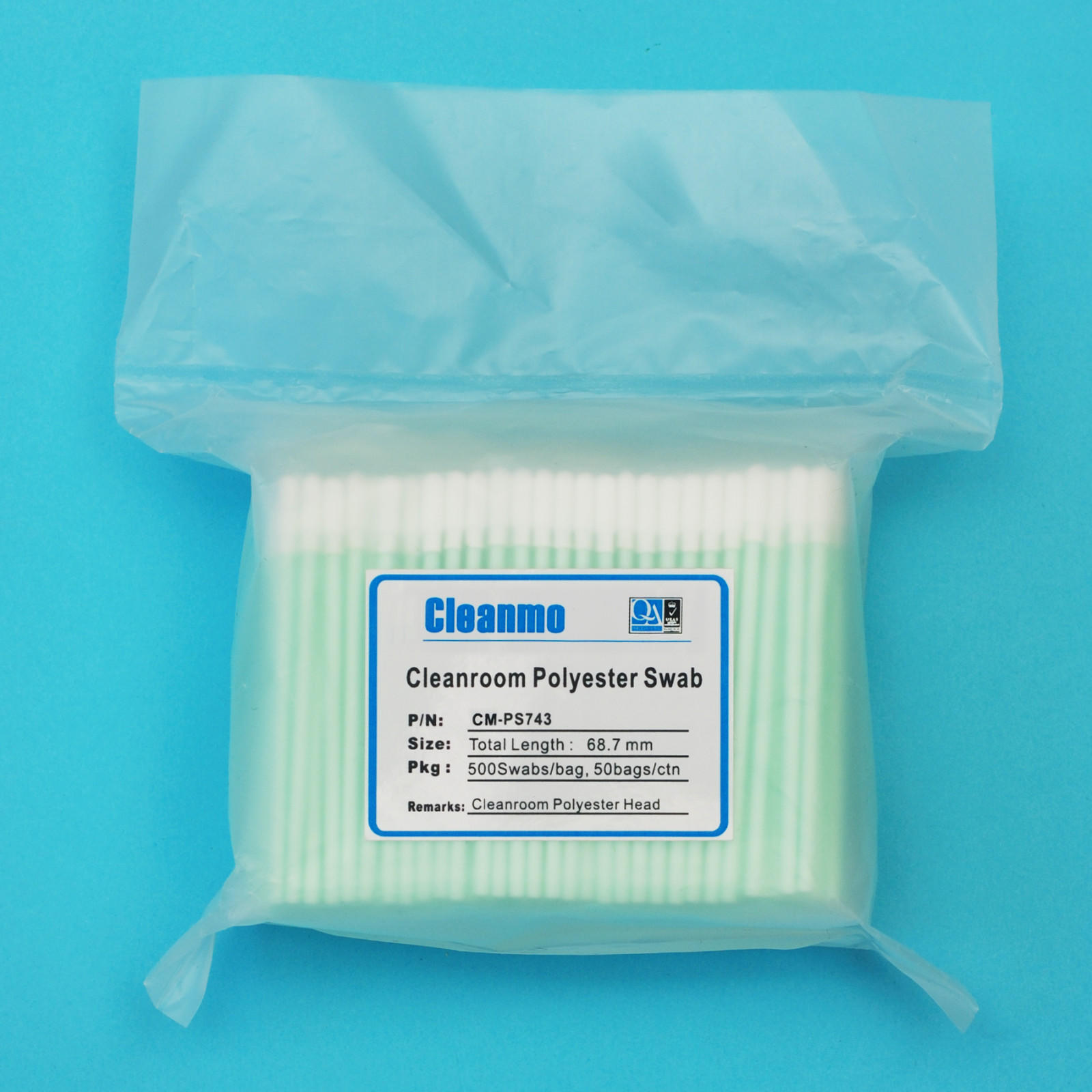 Cleanmo safe material Cleanroom polyester swab wholesale for general purpose cleaning