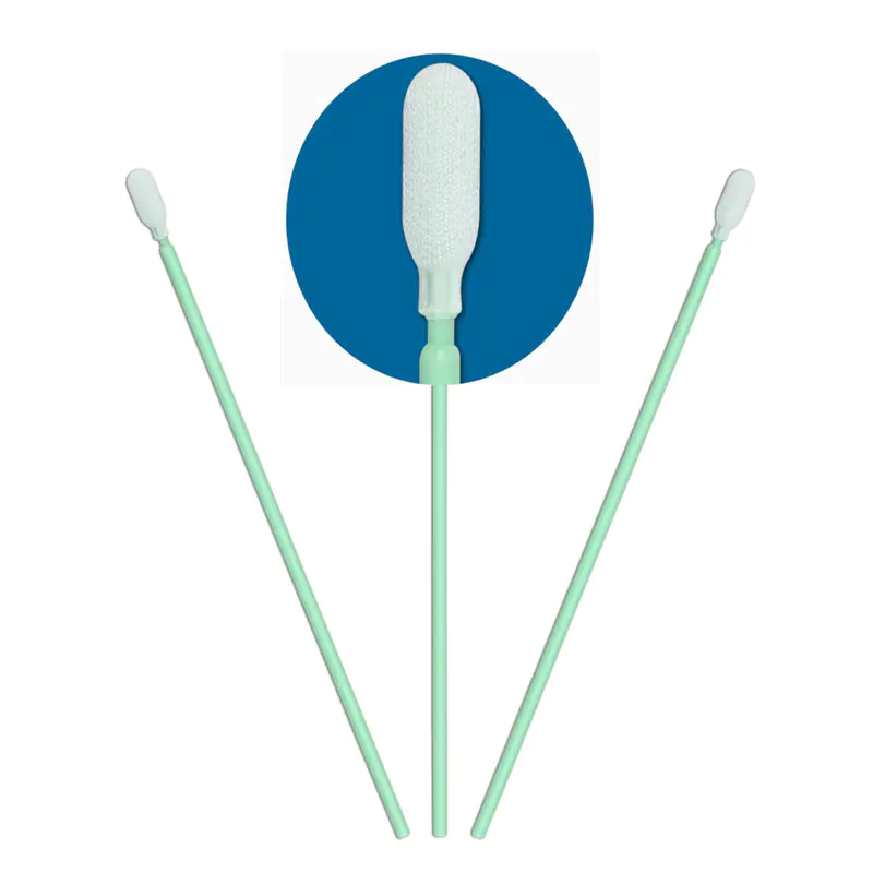 compatible cleanroom swabs foam polypropylene handle manufacturer for microscopes
