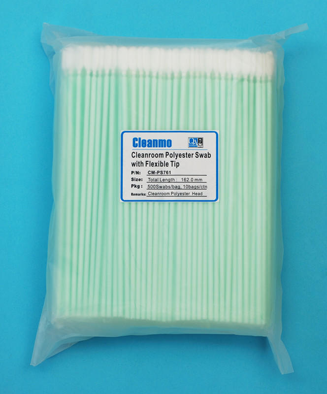 Cleanmo safe material polyester swab manufacturer for optical sensors