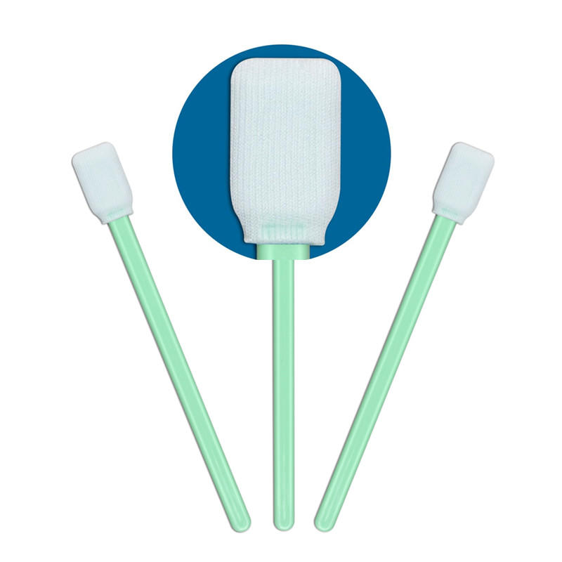 Cleanmo double-layer knitted polyester toothette oral swabs manufacturer for general purpose cleaning