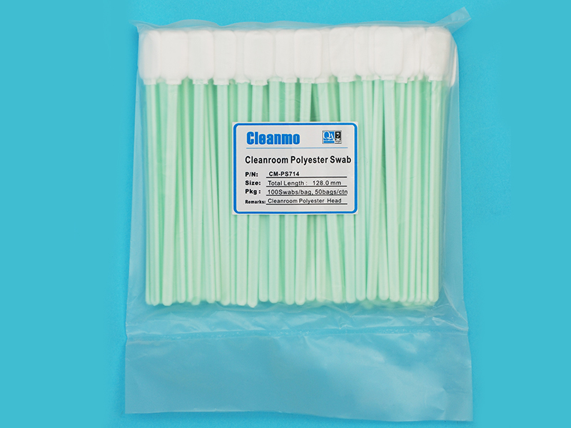 Cleanmo double-layer knitted polyester Industrial polyester swabs wholesale for optical sensors-5