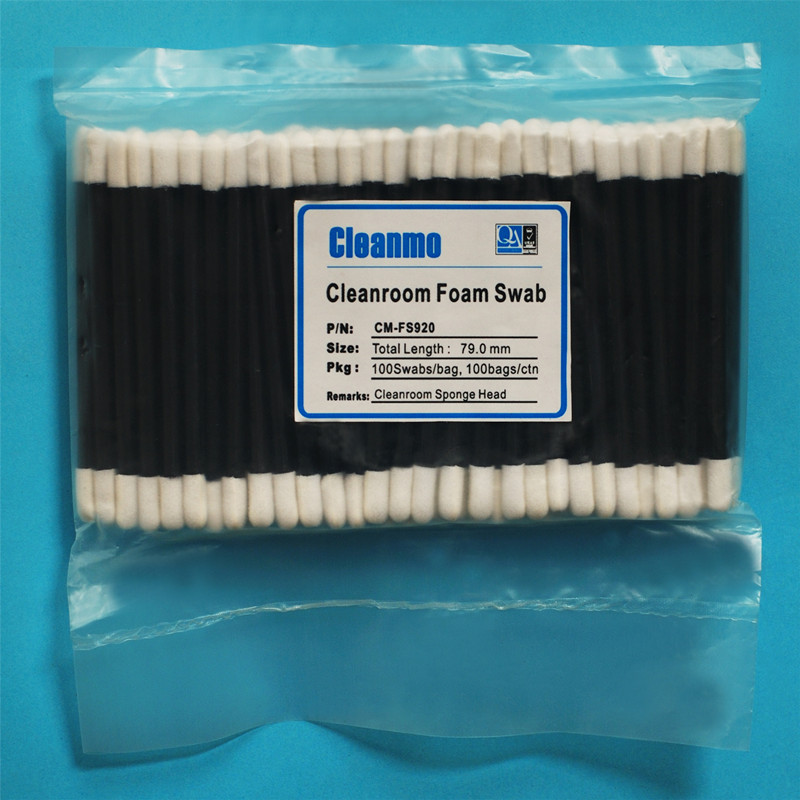 Cleanmo precision tip head organic cotton swabs supplier for Micro-mechanical cleaning-3