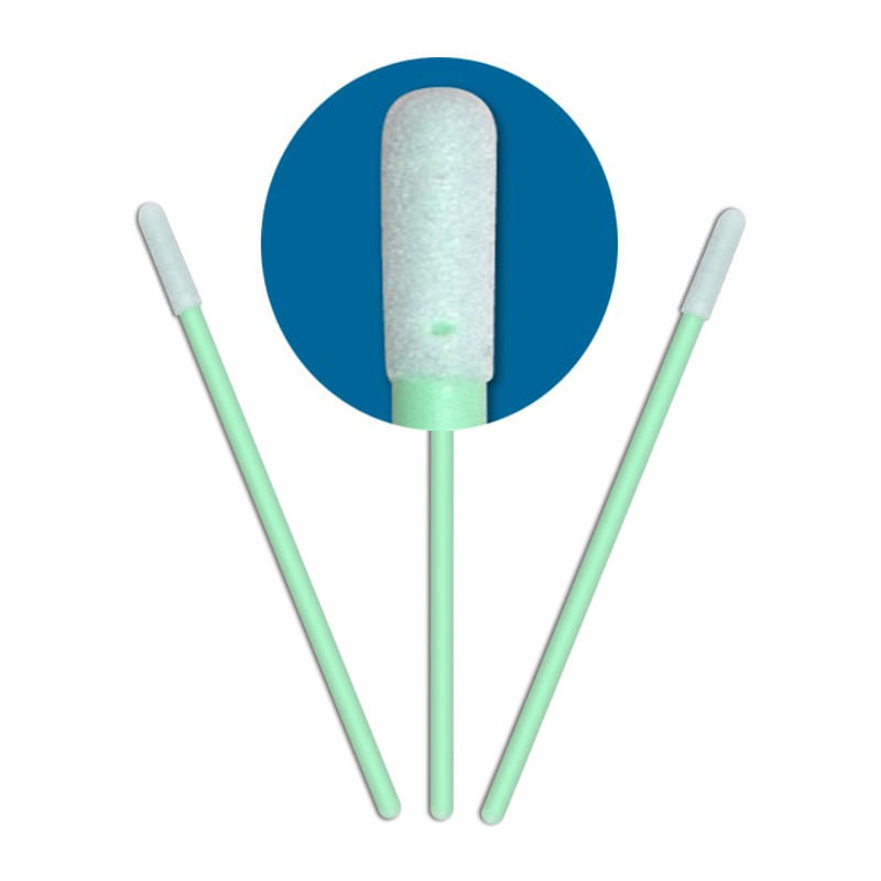 Cleanmo green handle large swabs supplier for excess materials cleaning