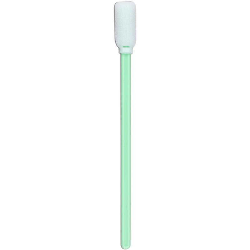 Cleanmo green handle cotton tips wholesale for general purpose cleaning