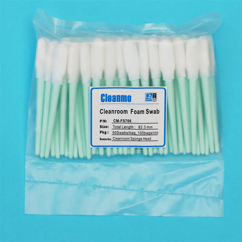 Cleanmo small ropund head sterile swab stick wholesale for general purpose cleaning