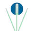 ESD-safe optical cotton swab Polypropylene handle supplier for excess materials cleaning