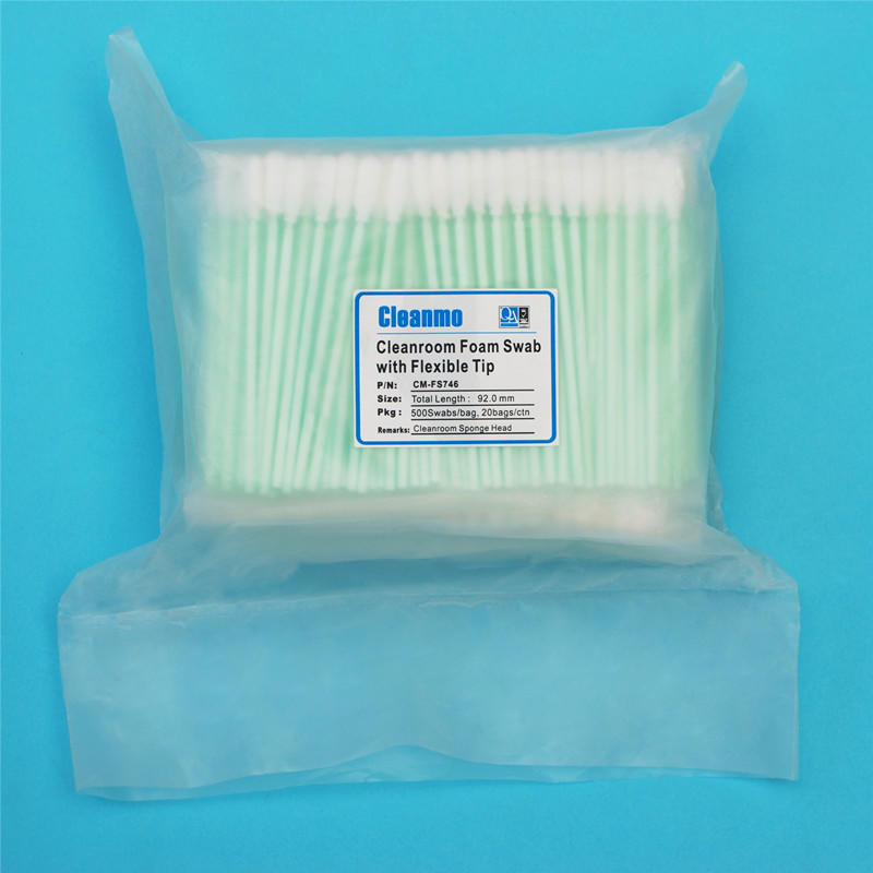 Cleanmo small ropund head puritan swabs manufacturer for Micro-mechanical cleaning
