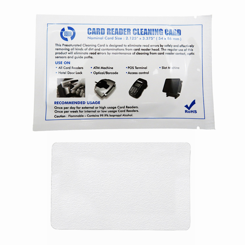 Card Printer Cleaning Kit, Credit Card Reader Cleaner for Card
