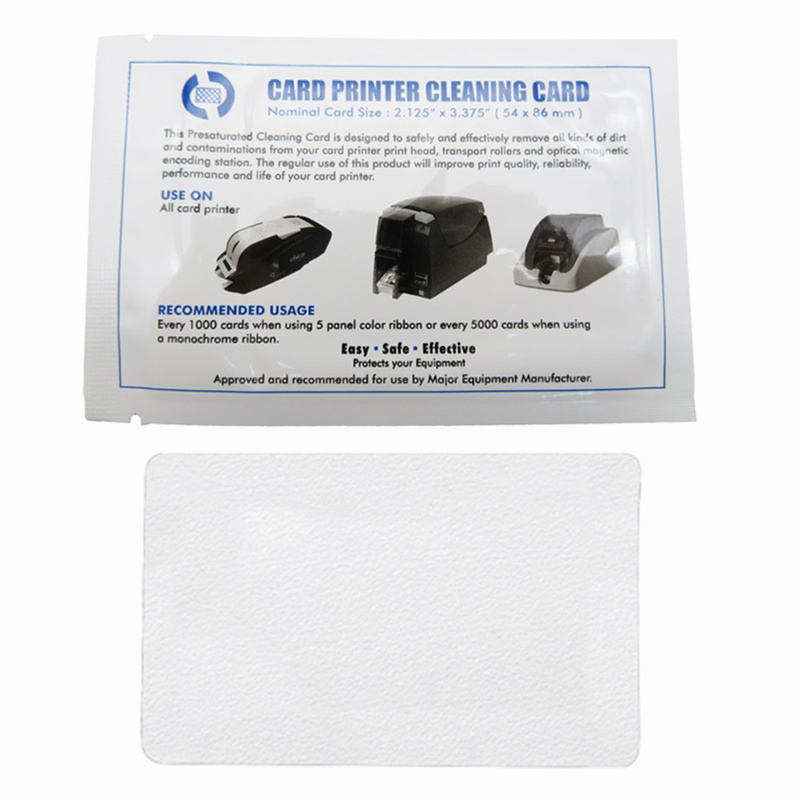 Cleanmo Aluminum foil packing zebra printer cleaning cards wholesale for Zebra P120i printer-2