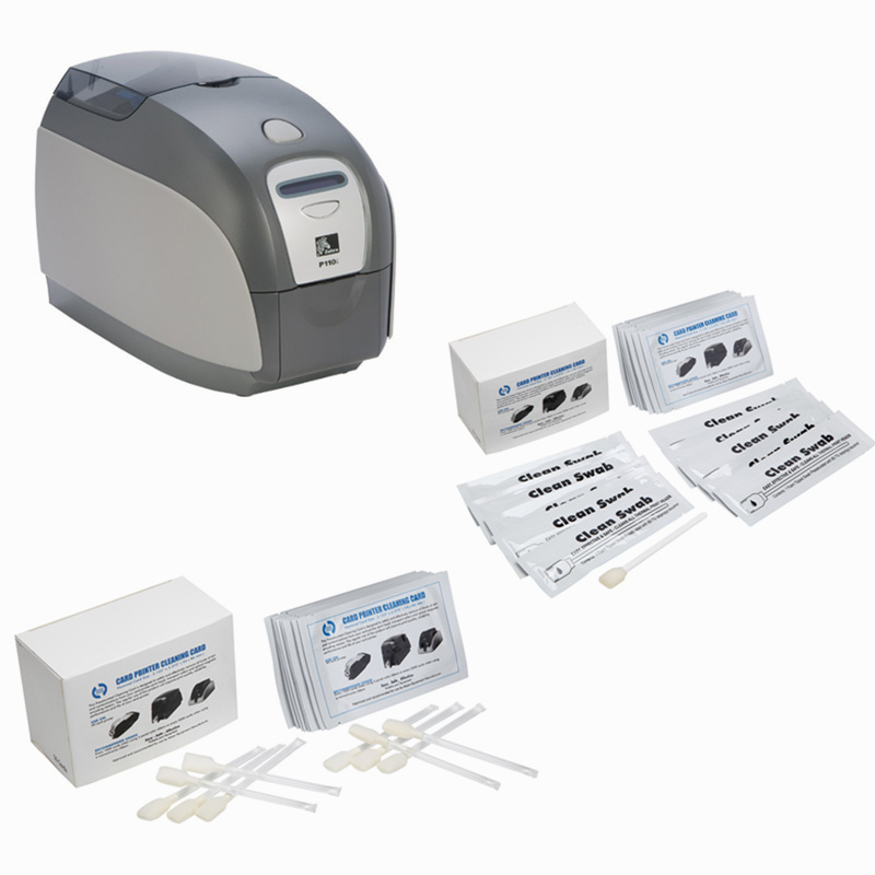 durable zebra cleaning kit blending spunlace supplier for Zebra P120i printer-5