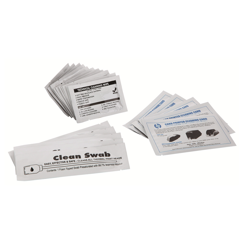 Cleanmo Aluminum Foil evolis cleaning kits factory price for Evolis printer-4