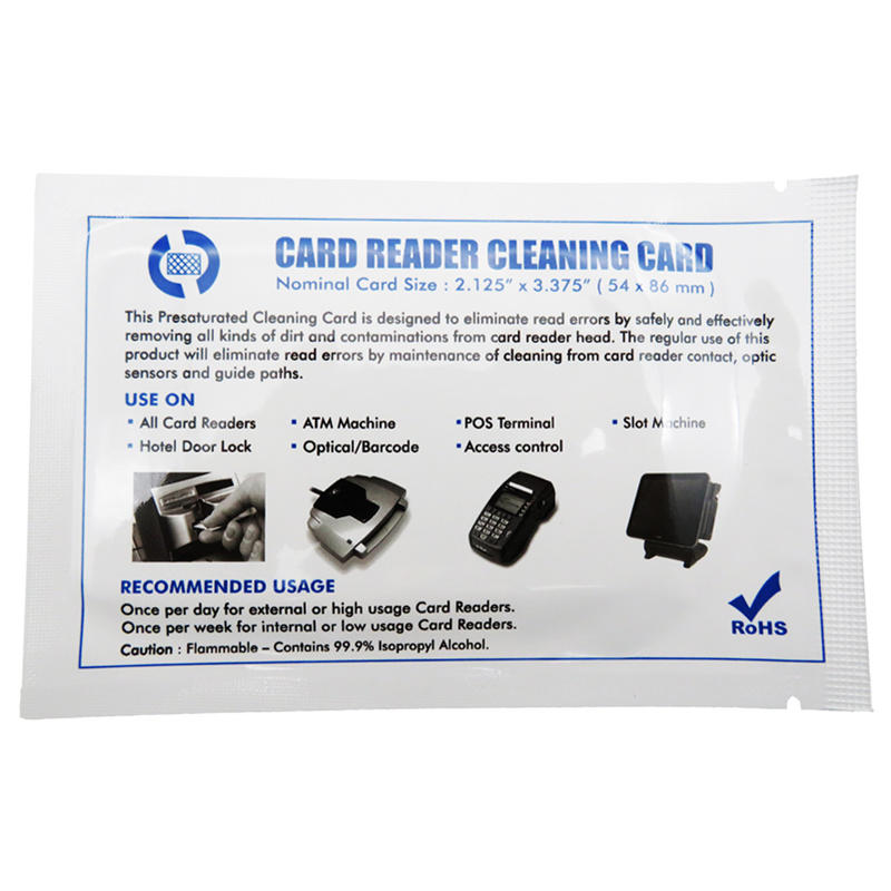 Cleanmo Hot-press compound laser printer cleaning kit supplier for Evolis printer