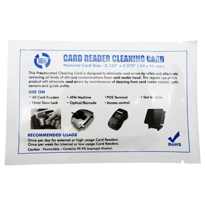 Cleanmo high quality Evolis Cleaning cards supplier for ID card printers