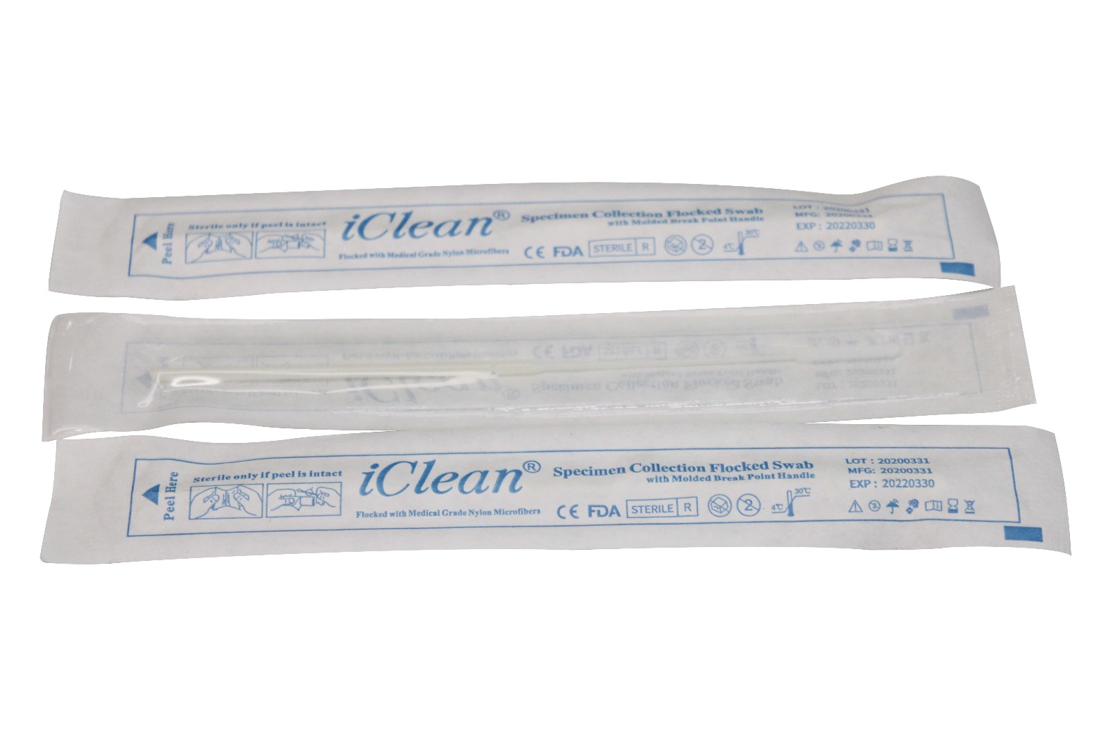 Cleanmo Custom OEM nylon flocked nasopharyngeal swab wholesale for molecular-based assays-11