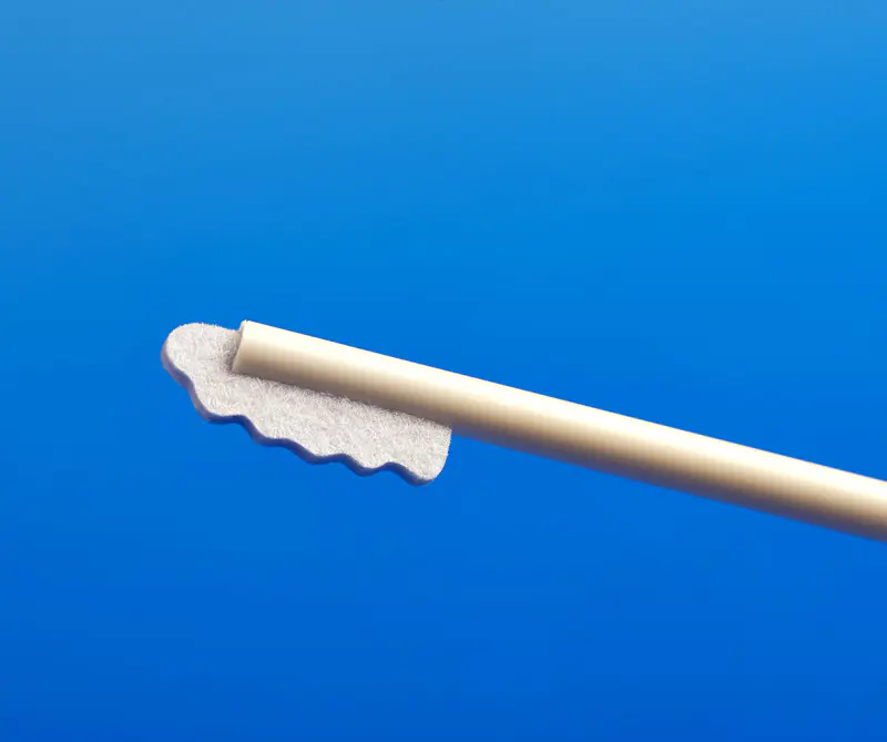 Cleanmo frosted tail of swab handle flocked swab factory for cytology testing