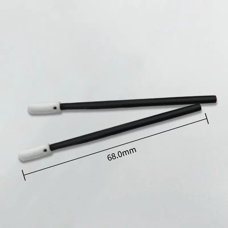 Cleanmo green handle thin cotton swabs supplier for Micro-mechanical cleaning
