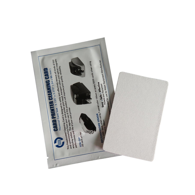 Cleanmo low-tack adhesive paper datacard cleaning card factory for ImageCard Select