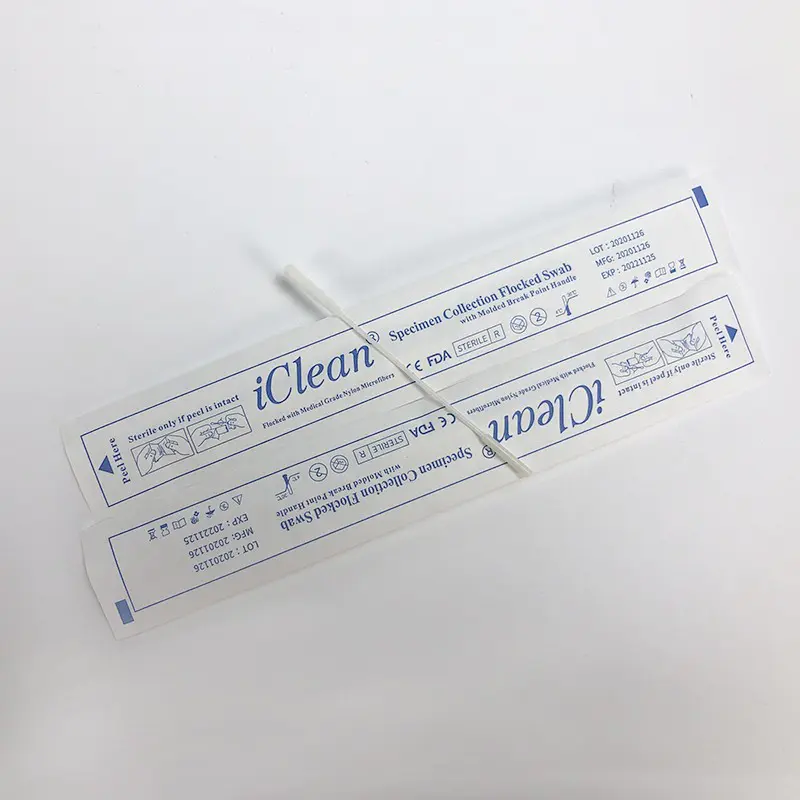 Cleanmo Nylon Fiber head flocked swab manufacturer for cytology testing