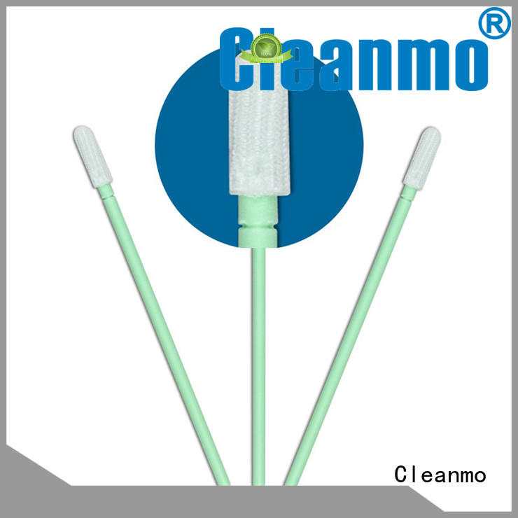 Cleanmo polypropylene handle clean room cotton swabs wholesale for optical sensors