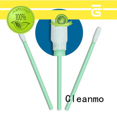 Cleanmo flexible paddle polyester tube swabs wholesale for general purpose cleaning