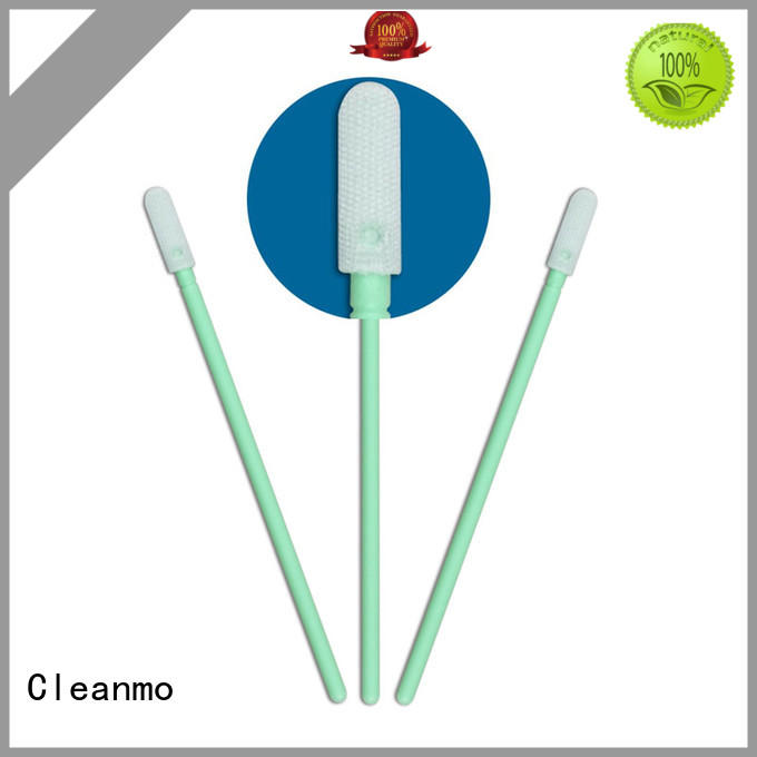 Cleanmo double layers of microfiber fabric Microfiber Industrial Swab Sticks supplier for general purpose cleaning