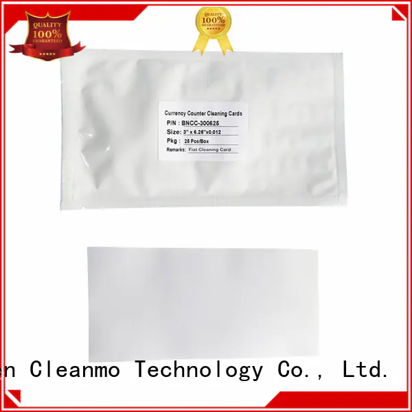 Cleanmo convenient currency counter cleaning card Spring Loaded Features for Counting Equipment