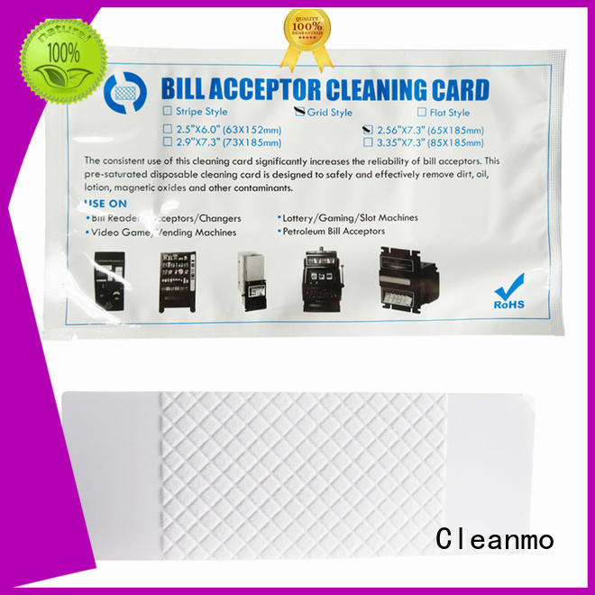 Cleanmo white alcohol cleaning cards factory for readers