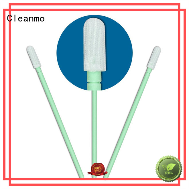 Cleanmo safe material polyester cleanroom swabs manufacturer for optical sensors