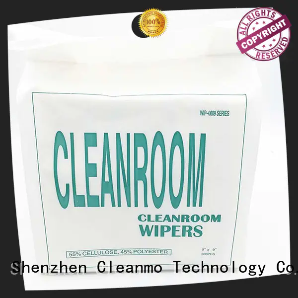 Cleanmo smooth Cleanroom Lint Free microfiber Wipes factory price for lab