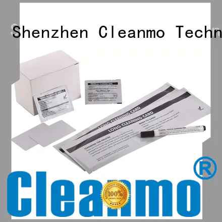 Cleanmo Hot-press compound evolis cleaning kits manufacturer for Evolis printer