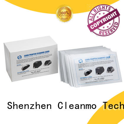Cleanmo pvc zebra cleaning card supplier for ID card printers