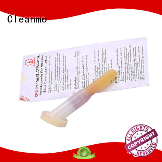Cleanmo medical grade 100PPI open-cell polyurethane foam surgical CHG applicator wholesale for routine venipunctures