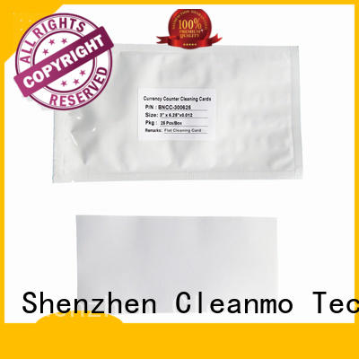 Cleanmo effective eftpos cleaning card supplier for Banknote Counter