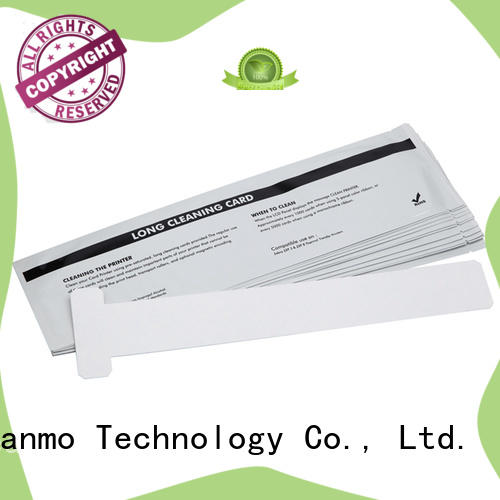 Cleanmo non woven zebra printer cleaning cards manufacturer for cleaning dirt