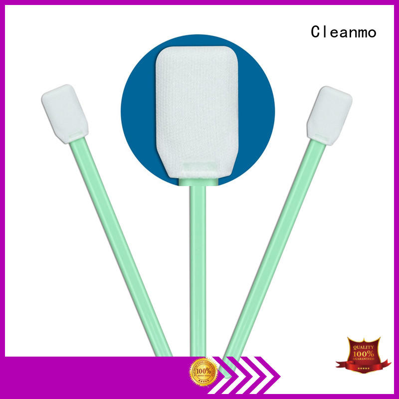 Cleanmo excellent chemical resistance optic cleaning swabs supplier for general purpose cleaning