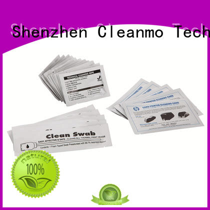 Cleanmo Electronic-grade IPA Snap Swab clean printer head manufacturer for Evolis printer