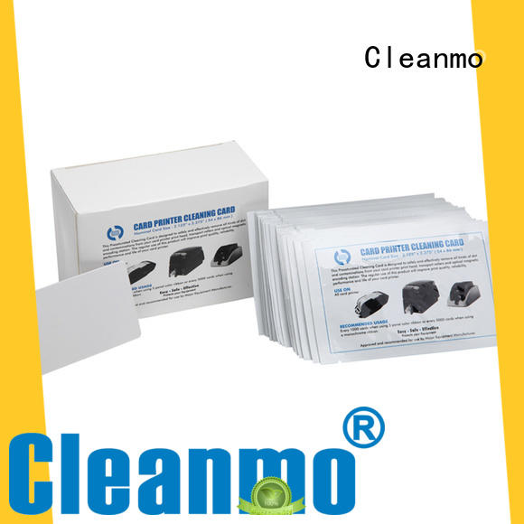 Cleanmo plastic core electronic card cleaner factory price for ATM machines